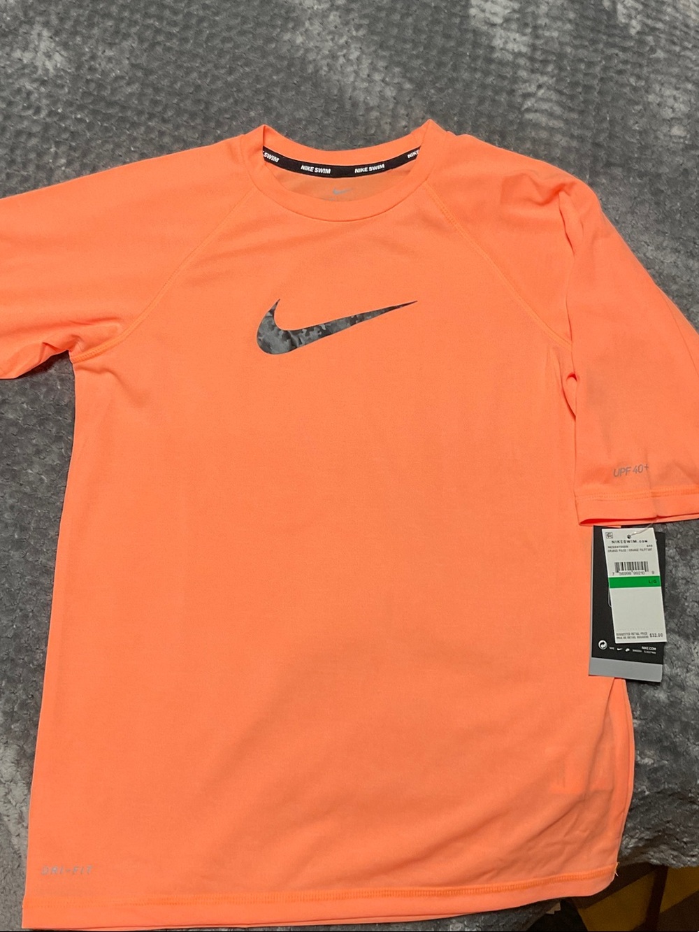 Nike Men’s Short Sleeve Dri-FIT Shirt — Neon Orange